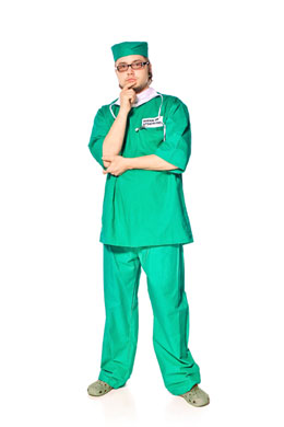 Klinikarzt grün